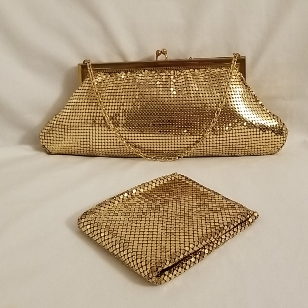 Whiting & Davis Co. Mesh Clutch/Wallet Set